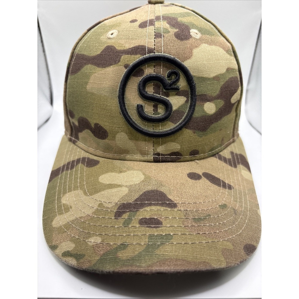 S2 Faction Strapback Baseball Cap Multi One Size Adjustable Embroidered Camo